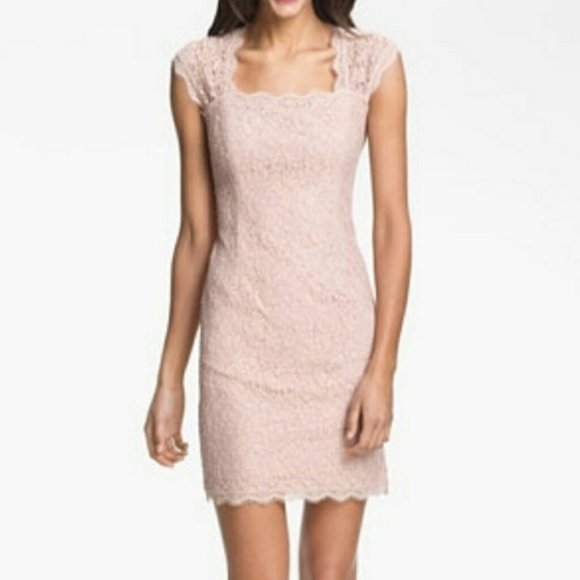 Adrianna Papell Blush Pink Cocktail Party Dress